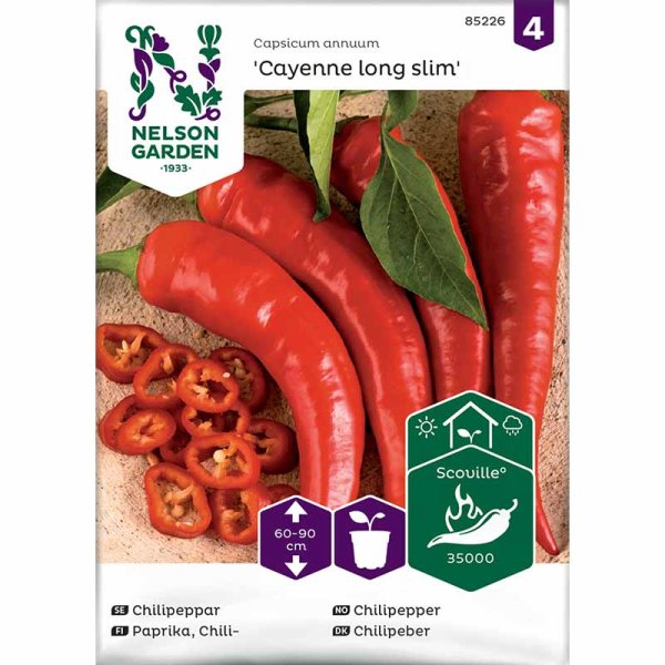 Chilipeppar 'Cayenne Long Slim'