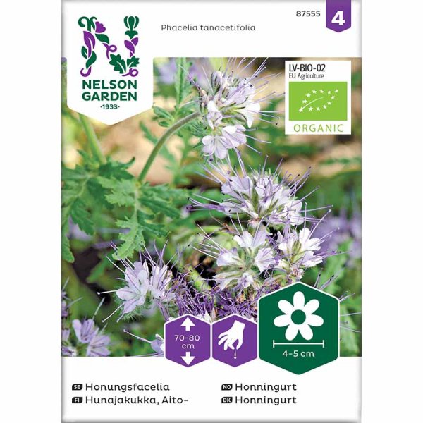 Honungsfacelia blå Organic