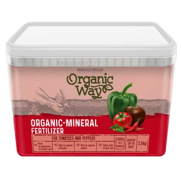 Organiskt mineralgödsel för tomater och paprika 2,5kg