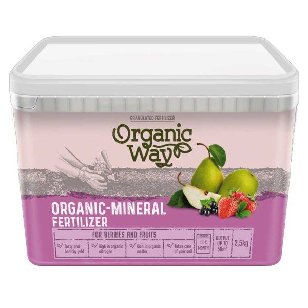 Organiskt mineralgödsel för bär och frukt