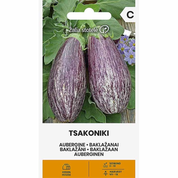 Aubergine 'Tsakoniki'