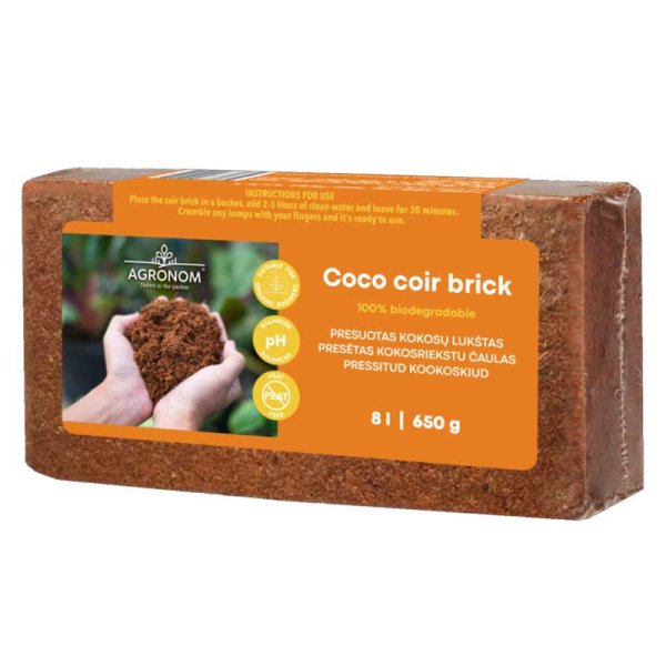 Kokosfiber i block 8l