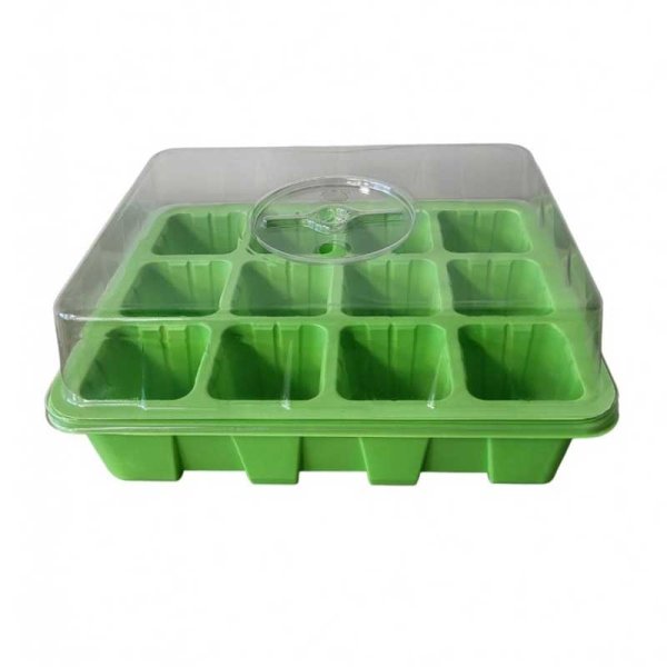 Miniväxthus 12 krukor 3-pack