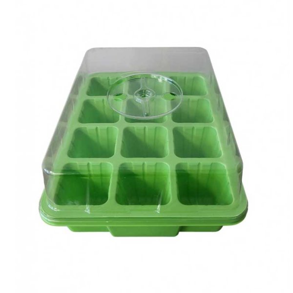 Miniväxthus 12 krukor 3-pack