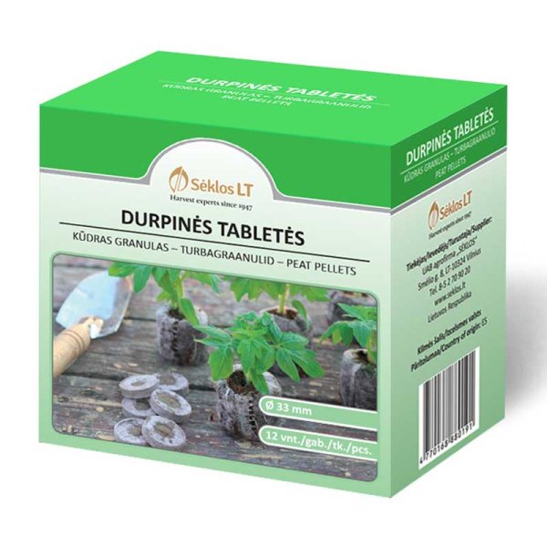 Torvbriketter 33 MM 12PCS