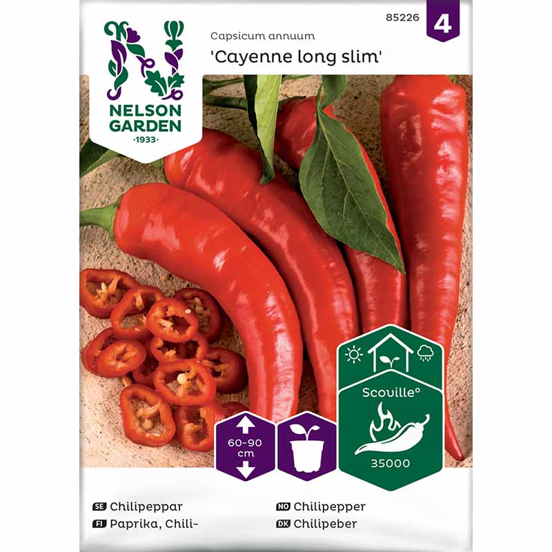 Chilipeppar 'Cayenne Long Slim'