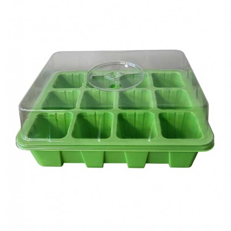 Miniväxthus 12 krukor 3-pack