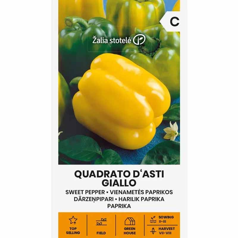 Paprika 'Quadrato D'Asti Giallo'