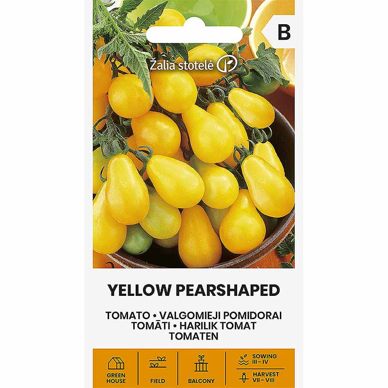 Pärontomat 'Yellow pearshaped'
