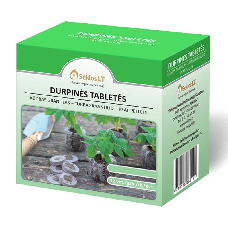 Torvbriketter 44 MM 12PCS