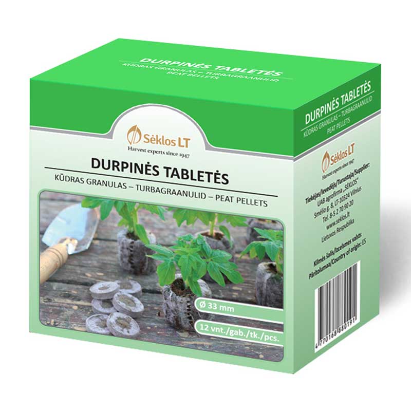 Torvbriketter 33 MM 12PCS